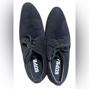 Supra Men's Black Textured Oxfords